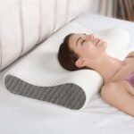 Memory Foam Pillow Contour Cervical Orthopedic Memory Foam Pillows Supports Neck Pain and Shoulder Pain for Sleeping, Ergonomic Cervical Pillow Neck Support Pillow for Side Back