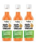 TruNutra – Apple Cider Vinegar (Filtered) For Weight Loss |100% Natural Himalayan Apples | Help In Digestion No Added Sugar Apple Cider Acv | 500ml (Pack 3)
