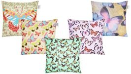 Amazon Brand – Solimo Moleyn Polyester Printed Cushion Covers, Set of 5, 16 x 16 Inch