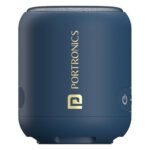 Portronics SoundDrum 1 12W TWS Portable Bluetooth Speaker with Powerful Bass, Bluetooth 5.3V, 360° Surround Sound, USB Drive in, Type C Fast Charging(Blue)