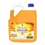 Shatras Orange Dishwash Liquid – 5L || Dish Cleaning Liquid Gel with German Technology – Active 3X More Power Molecules Leaves No Residue, Grease Cleaner For All Utensils