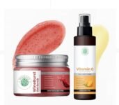 Neuhack Wine Gel Scrub + Vitamin C Face Mist Toner Combo | For Bright, Hydrated, Radiant Skin | Suitable for All Skin Types