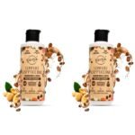 Bath&Bathe Comfort Cappuccino Body Wash Shower Gel | Coffee & Cashew Milk Infused Body Cleanser | 100% Vegan, Natural, Sulfate-Free | Deep Hydration, Allantoin-Soothing, 250 ml- Pack of 2