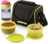 MASTER COOK SPARKLE Z 1 YELLOW 3 Containers Lunch Box(950 ml)
