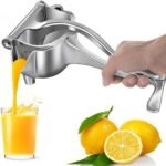 KESI Aluminium Manual Fruit Juicer – Hand Press Metal Orange & Lime Juicer, Heavy Duty Steel Handle Squeezer Citrus Press