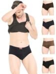 VIP Men’s Cotton Solid (Pack of 5) (Brief_Assorted