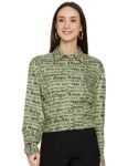 Max Women’s Regular Blouse (PA22SHRT04_Green S)