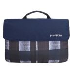 Protecta Charlie 15.6 Inch Stylish Laptop Bag for Women & Men, Ideal as Office Hand Bag or as Sling Bag Soft Velvety Interiors & Water Repellent Outer Fabric – (Distressed Checks Print)
