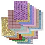 Eclet A4 Size Printed Decorative Sticker Sheet Paper Pre Printed Paper for Notebooks, Gifts, Paintings etc Pack of 10 Sheets (80GSM)B