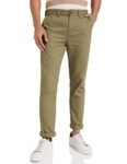 Amazon Brand – Symbol Men’s Casual Cotton Pants | Chinos | Trousers (Regular Fit) (Lt. Olive M2)
