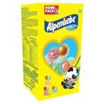 Alpenliebe Pop Assorted Lollipop (Orange, Strawberry & Caramel Flavour)- 384 Grams Pack (48 Pieces)