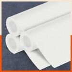 Bathla Multipurpose Shelf Liner Pack of 3- (45cm x 150cm) Kitchen, Drawer, Table, Fridge | Temperature Resistant | Multipurpose, Reusable | Diamond Textured | Non-Slip (Vega, 380 GSM, White)