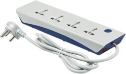 HAVELLS Spikestar Spikegaurd ( 2 mtr) 4 Socket Extension Boards(White, 1 m)