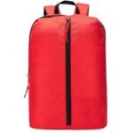 BigPlayer Men’s and Women’s Red PU Casual Backpack – Sleek and Durable Unisex Backpack for Everyday Use and Travel