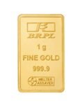 Bangalore Refinery 24k (999.9) 1 gm Yellow Gold Bar