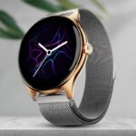 Fire-Boltt Ninja Talk 35.3mm (1.39) Round Bluetooth Calling Metal Body,120 Sports Modes Smartwatch(Gunmetal Grey Strap, Free Size)