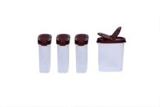Signoraware Sprinkles N Spice Big Salt and Pepper Sprinkler Set, 140ml, Set of 4, Maroon