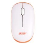 Acer Wireless Mouse (1600 DPI/2.4 GHz Wireless Frequency/Optical Sensor/USB Dongle) | Color: White/Orange
