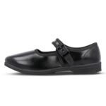 WALKAROO WV591 Girls School Shoe – Black