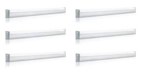 PHILIPS Slimline Compact 2000-Lumen Metal Batten Tube Light for Kitchen & Small Rooms (20W, 2ft, Pack of 6, Cool White)