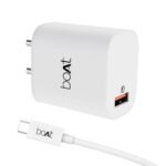 boAt 18W QC 3.0 with Fast Charge, Smart IC Protection, Auto Detection for Samsung, Xiaomi & Android Users with Type C to Type C Cable,White