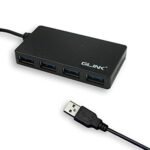 GLink GL-026 4 Port 2.0 USB Hub Black