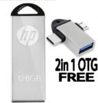 HP Flash Drive 128 GB Pen Drive Compatible with Audio Player, Desktop Computer, Gaming Console, Laptop, Mobile, Tablet USB 2.0 Metal Case(Silver)