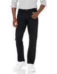 Amazon Essentials Men’s Relaxed-Fit Stretch Jean, Black, 34W / 30L