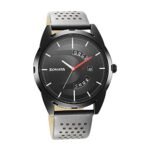 Sonata RPM Black Dial Leather Strap Analog Watch for Men-7149NL01
