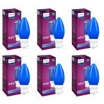 Philips LED Deco Blue 0.5W Glass Candle (Pack of 6)