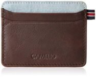 Camelio Brown Leather Card Case (CAM-WL-0016) I Genuine Leather I 5 Compartments