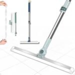 Magic Broom Silicone Floor Wiper – Heavy Duty, Durable & Efficient Floor Cleaning Tool Stainless Steel Extendable Handle Bathroom and Kitchen Squeegee Wiper(Multicolor) (50cm Broom Squeegee)