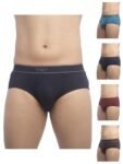 VIP Men’s Cotton Solid (Pack of 5) (Brief_Assorted