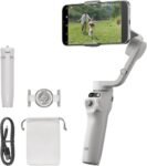 DJI OSMO Mobile 6 Smartphone Gimbal Stabilizer, 3-Axis Phone Gimbal, Built-in Extension Rod, Portable and Foldable Gimbal for Android and iPhone, Vlogging Stabilizer, YouTube, (Platinum Grey)
