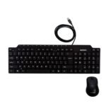 ZEBION Vikings Wired Keyboard Mouse Combo with Nano Receiver, Slim,Elegant and Ergonomic chiclet Design, Tested with Over 1 Million keystrokes and clicks,Durable Body