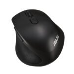 ASUS MW203 Multi-Device Wireless Silent Mouse, 2.4GHz with USB Nano Receiver, 2400 DPI Optical Tracking, 6 Buttons, Compatible with PC/Laptop – Black (MW203 (Black))