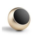 Printme Super Ultra Mini Boost 5 Watt Wireless Bluetooth Portable Speaker with Exceptional Sound Quality, Portable and Built in Mic (Gold)