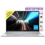 ASUS Vivobook 15, Intel Core i3-1315U 13th Gen, 15.6″ (39.62 cms) FHD, Thin and Light Laptop (8GB RAM/512GB SSD/Win11/MS Office/Backlit Keyboard/Silver/1.7 kg), X1504VA-NJ320WS