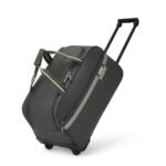 Safari Sprinter 55cm Cabin Size Duffle Trolley Bag, Soft Polyester Carry on Luggage, 2 Wheel Travel Duffle Bag for Men & Women, 5 Years Warranty, Duffle Trolley Bags for Travel, Grey