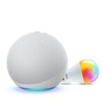 Amazon Echo (4th Gen, White) Smart Home Speaker combo with Wipro Simple Setup 9W LED Smart Bulb | with Bluetooth and Alexa