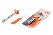 RITU Stainless Steel Gas Lighter with Free Knife | Kitchen Gas Lighter with Flame Control | Extra Sharp Stainless Steel Blades | 2 Years Warranty