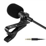 HUMBLE Clip-On Lapel Collar Auxiliary Microphone Dynamic 3.5 MM Microphone for Clear Voice Recording (1.5 Meter)