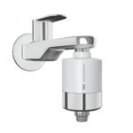 WaterScience CLEO Hard Water Softener for Tap and Shower | Shower Filter for Bathroom | Hard Water Filter for Tap | for Borewell/Tanker Water – CLEO-SFU-423