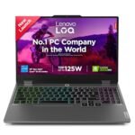 Lenovo LOQ, Intel Core i5-13450HX, 13th Gen, NVIDIA RTX 3050-6GB, 16GB RAM, 512GB SSD, FHD 144Hz 300Nits, 15.6″/39.62cm, Windows 11, MS Office 21, Grey, 2.4Kg, 83DV00BHIN, 100% sRGB Gaming Laptop