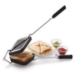 VedaChef Premium Non-Stick Grill Sandwich Toaster – Make Delicious Sandwiches in minutes | Long-lasting double-coating non-stick layer | sandwich griller and toaster | Easy-to-Use & Durable | Black