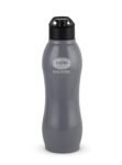 Cello Zigma Exe Single Walled Stainless Steel Flask, 1000ml, Grey | Leak Proof & BPA Free | Wide Mouth for Easy Sips | Flip Top Lid | Refrigerator Safe | Best for School, Yoga, College & Office