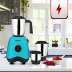 MAHARAJA WHITELINE MX-261 500 W Mixer Grinder(Neo Pro | 3 Jars | TURQOISE BLUE AND BLACK)