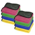 Perpetual 500 GSM Microfibe Cloth Set of 3 for Cleaning wash Basin, car, Home Kitchen, Bathroom