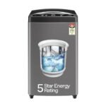 Godrej 7 Kg 5 Star Zero Pressure Technology Fills Tub 60% Faster, Auto Balance system,Fully-Automatic Top Load Washing Machine(WTEON ALP 70 5.0 FDTN GPGR, Graphite Grey, Steel Drum)