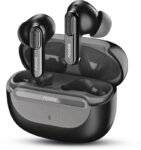 Noise Buds UNO, 40Hrs Playtime, Quad Mic with ENC, Premium Leather Accent, Dual Pair Bluetooth(Ebony Grain, True Wireless)